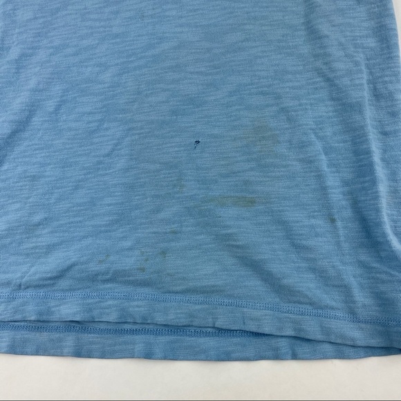 Cremieux Collection Henley Shirt Mens Small Blue Pocket Buttons - Picture 8 of 8